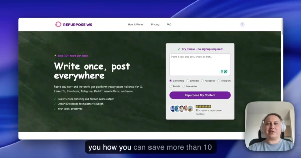 RePurpose.ws - Transform Your Blog Into Viral Social Content